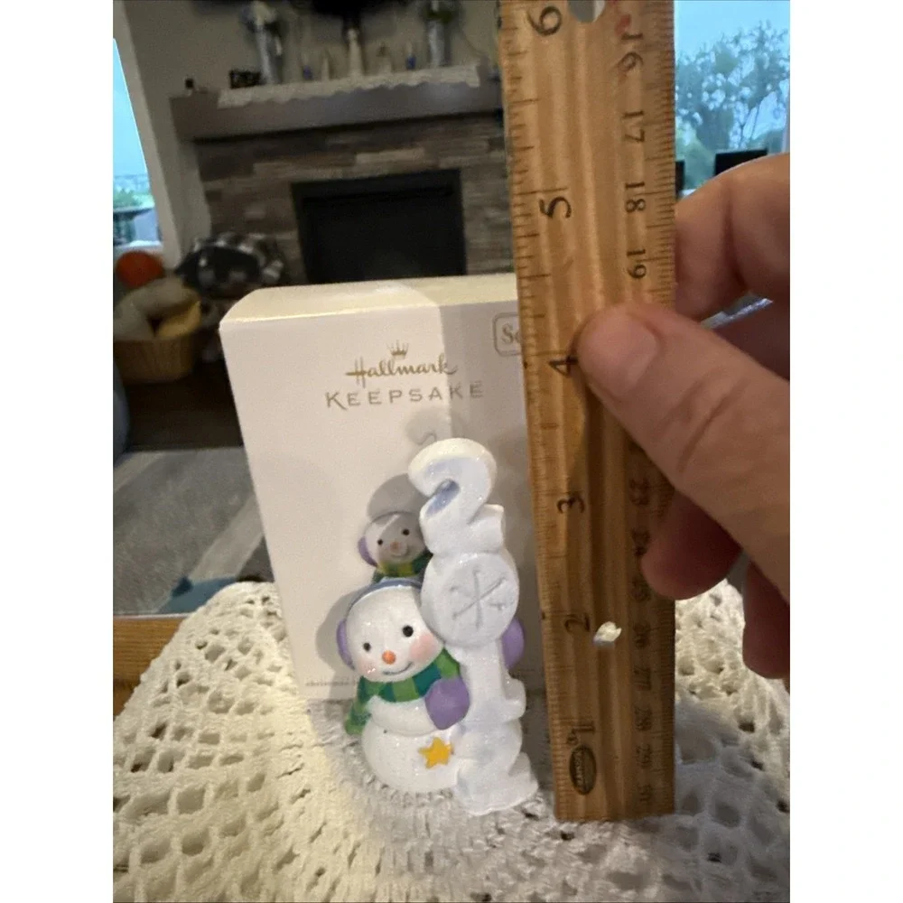 2012 Hallmark Frosty Fun Decade Snowman 3 Keepsake Ornament